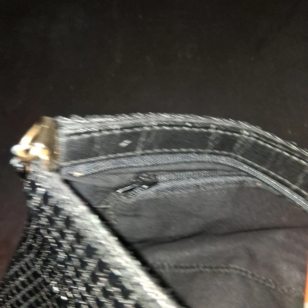 Elegant Black Sequin Evening Bag Size 9